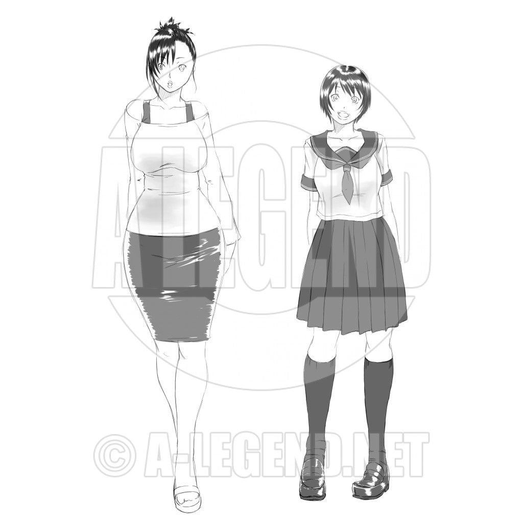 [イラスト] 母娘どんぶり （オリジナル：母娘どんぶり）