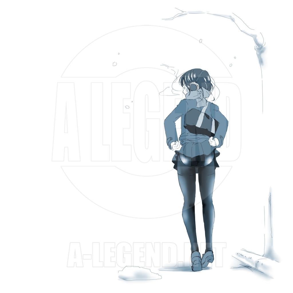 [イラスト] 寒いですね～ （オリジナル）