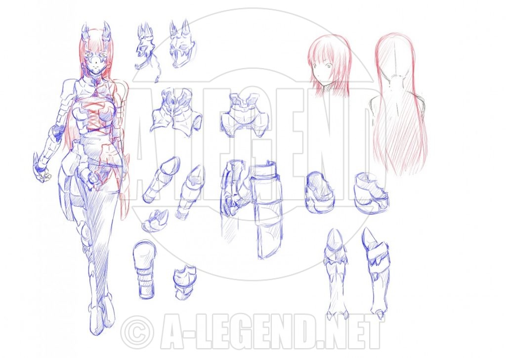 [日記] 落書き… （オリジナル：pixivファンタジア）